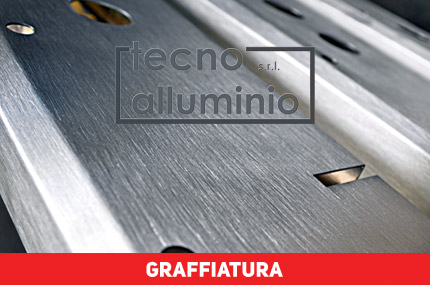 graffiatura superficiale alluminio, graffiare alluminio