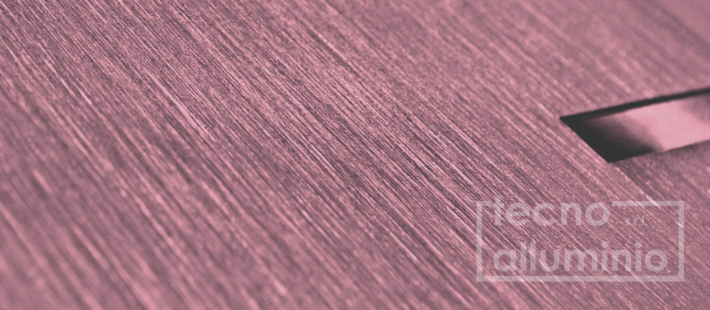 graffiatura alluminio, anodizzazione, colori anodizzazione, anodizzato rosa opaco
